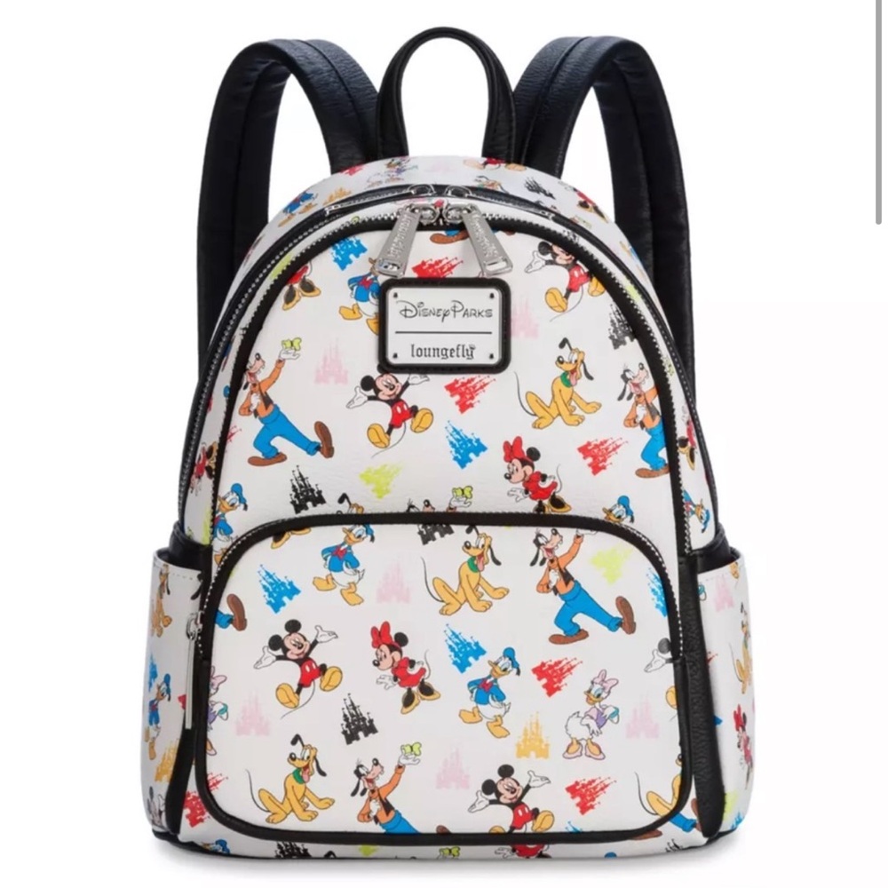 Mickey and Friends Disney Parks Loungefly Mini Backpack - Like New Condi…